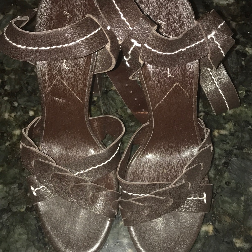 Strap ankle heels